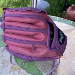 Rawlings Kids Pink/Purple Softball/Baseball Glove